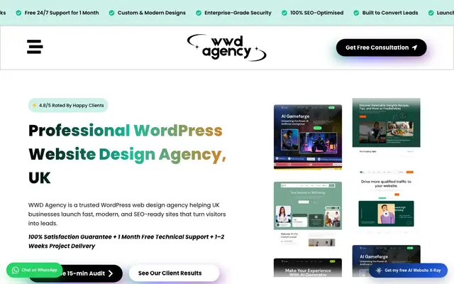 Wordpress Website Design Agency website