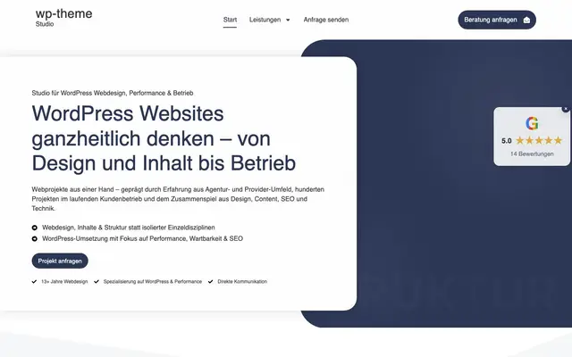 WP Theme Studio – Webdesign & WordPress Berlin website