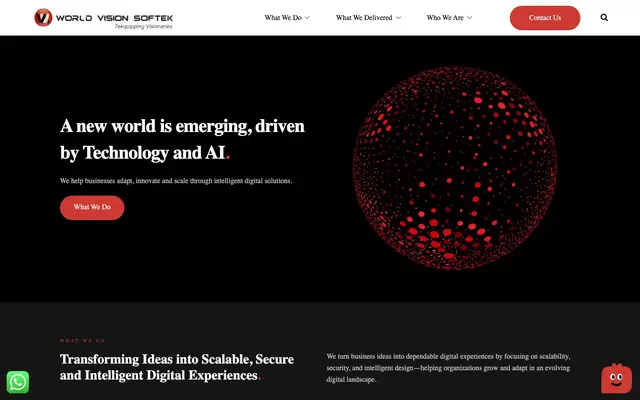 World Vision Softek website