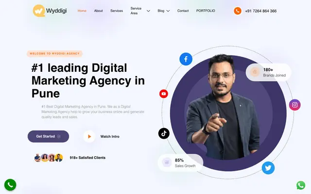 WYDdigi Agency website