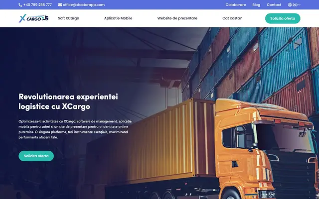 XCARGO - Soft Transport si Case de Expeditii website
