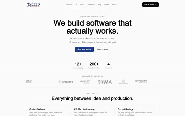 Xceed imagination website