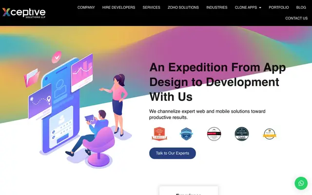 Xceptive Solutions LLP website