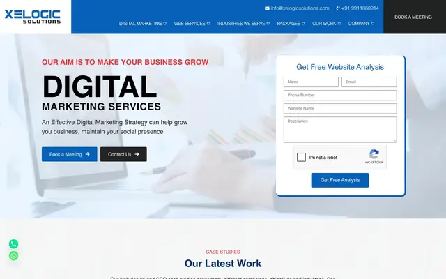 Xelogic Solutions website
