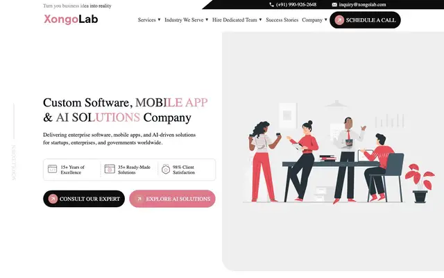 XongoLab Technologies LLP | Enterprise AI Development Company website