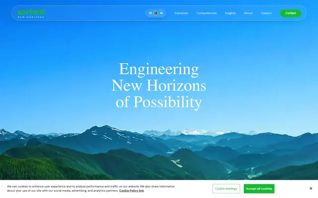 Xoriant Solutions Pvt. Ltd. website