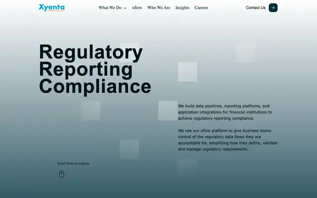 Xyenta Solutions website