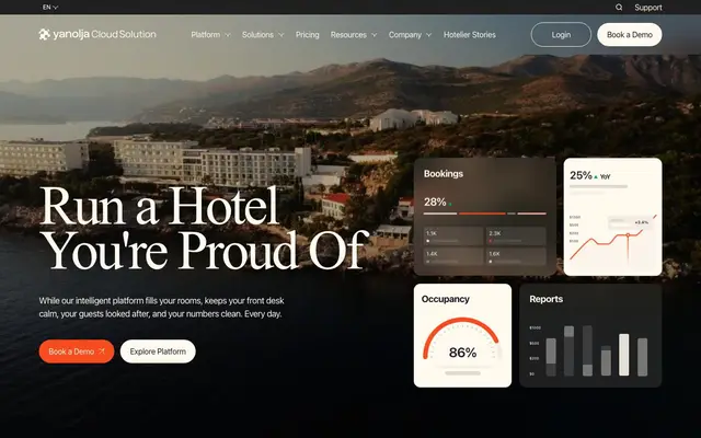 Yanolja Cloud Solution website