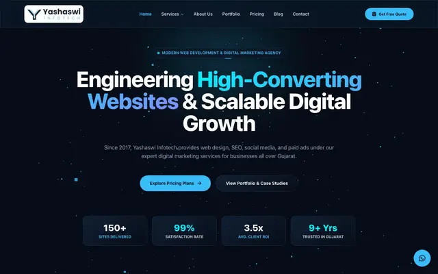 Yashaswi InfoTech website