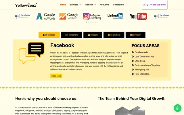 Yellowbeez website