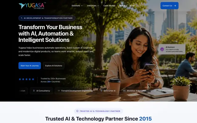 Yugasa Software Labs website