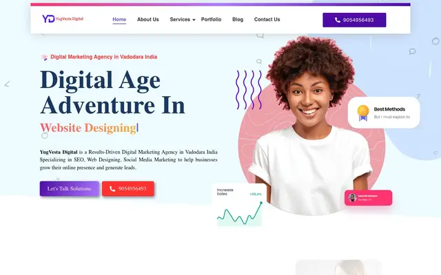 YugVesta Digital website