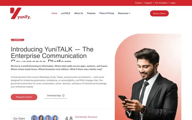 yuniTALK By SocioRAC website
