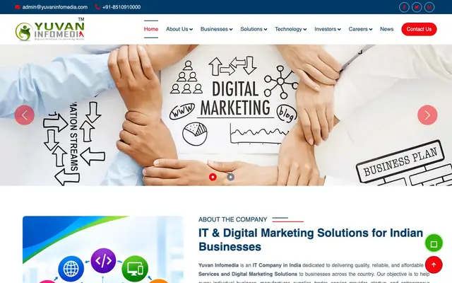 Yuvan Infomedia Opc Pvt Ltd website