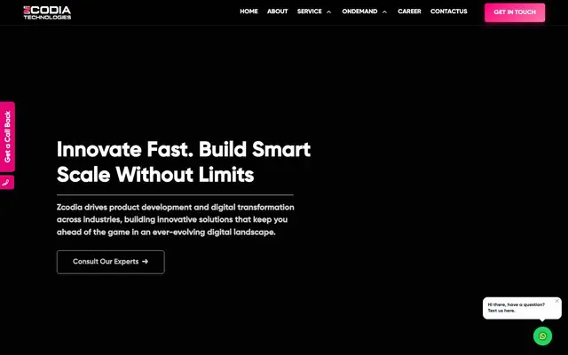 Zcodia Technologies Pvt Ltd website