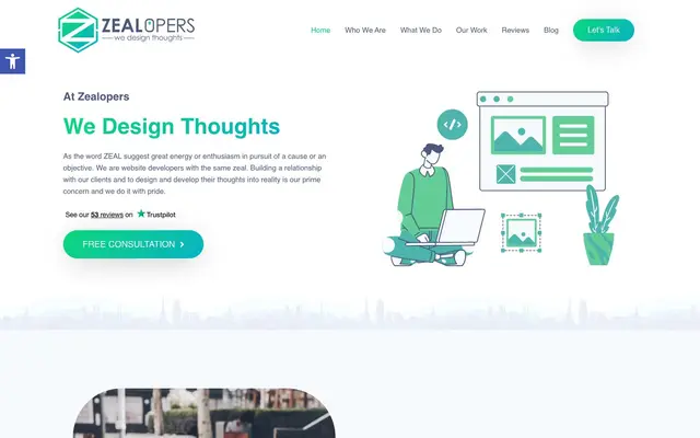 Zealopers website