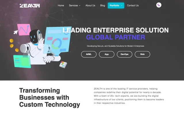 Zealth Healthtech - Mobile App & Website Development Company In Noida website