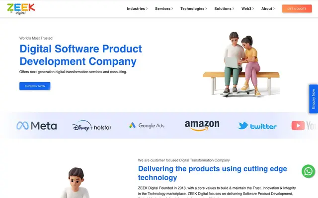 Zeek Digital website