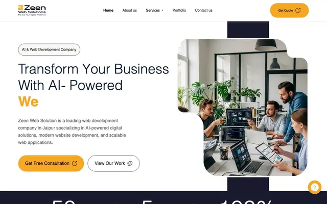 Zeen Web Solution website