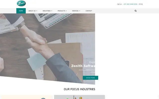 Zenith Software Private Limited website