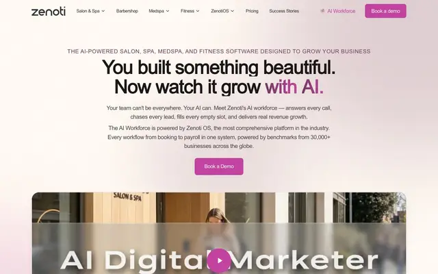 Zenoti website