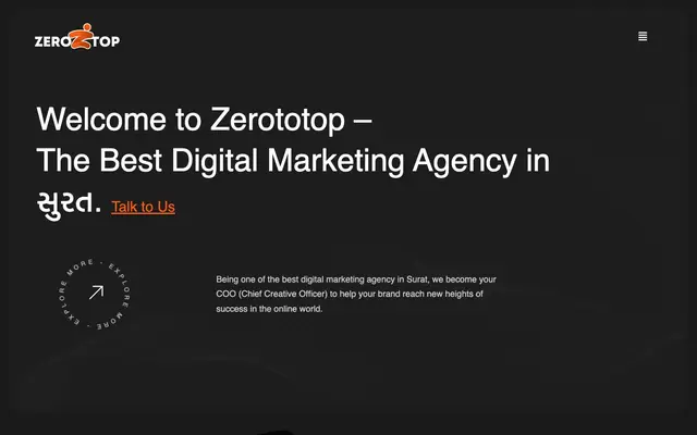Zerototop website