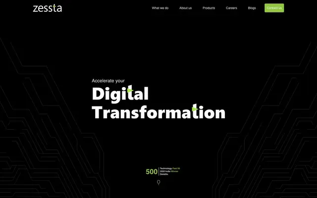 Zessta Software Services website