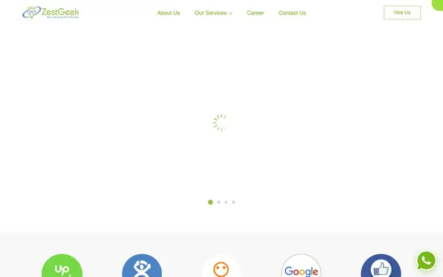 ZestGeek Solutions website