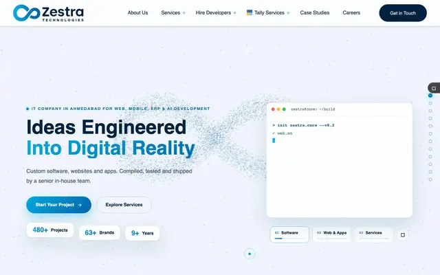 Zestra Technologies website