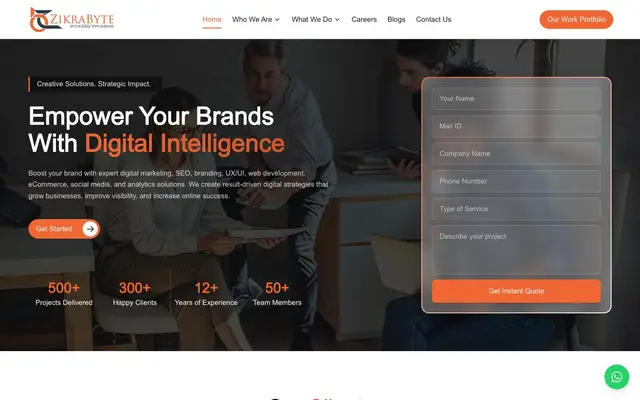ZikraByte Solutions website