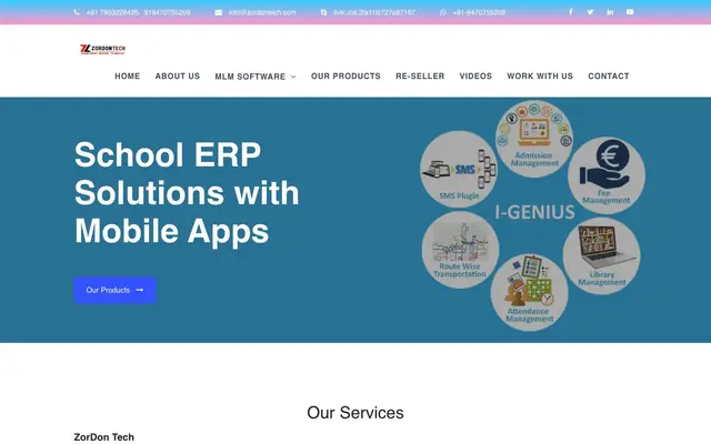 ZorDon Tech Pvt.Ltd. website