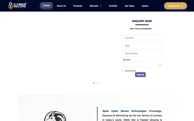 Zplus Cyber Secure Technologies Pvt Ltd - Software Development, Cyber Security, Digital Marketing website