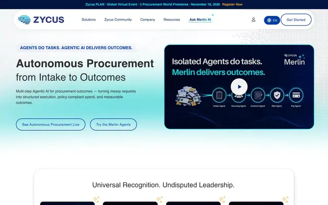 Zycus website