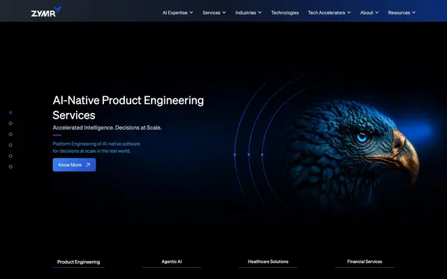 Zymr Systems website