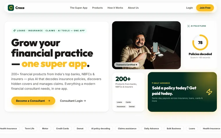 Crece website