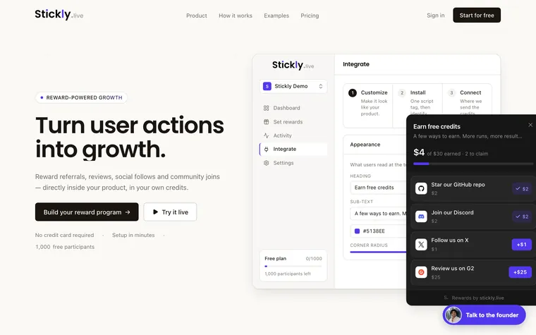 Stickly website